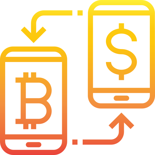 bitcoin srip Gradient icon