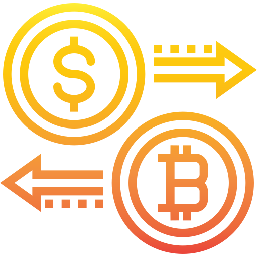 bitcoin srip Gradient Icône