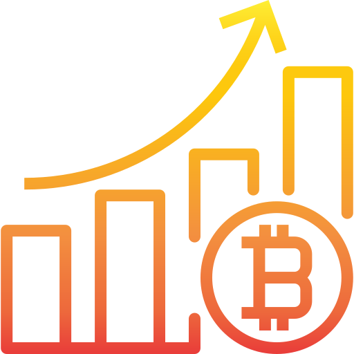 bitcoiny srip Gradient ikona