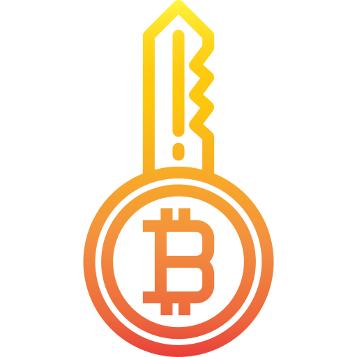 bitcoiny srip Gradient ikona