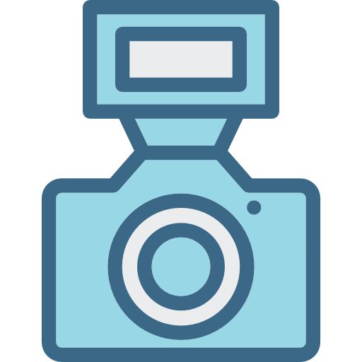 cámara fotográfica Octopocto Lineal Color icono