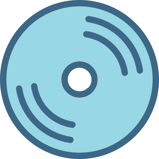 disco compacto Octopocto Lineal Color icono
