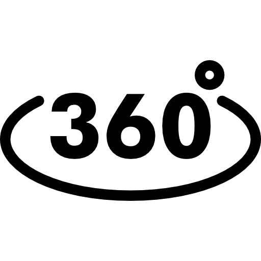 360 gradi Octopocto Lineal icona