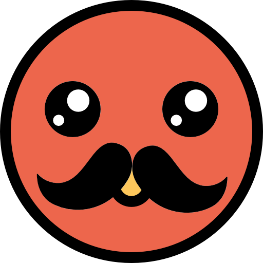 Moustache Kiranshastry Lineal Color icon