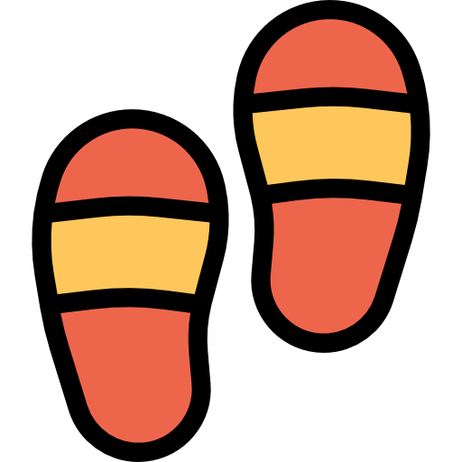 slippers Kiranshastry Lineal Color Orange icoon