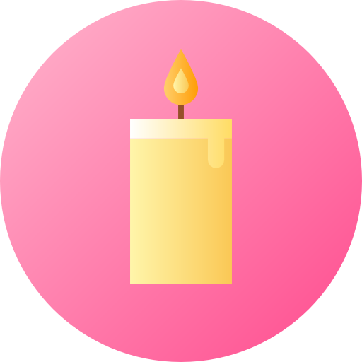 Candle Flat Circular Gradient icon