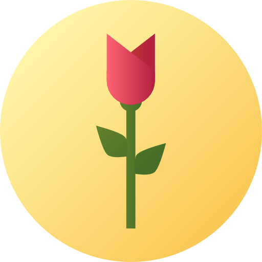 Rose Flat Circular Gradient icon