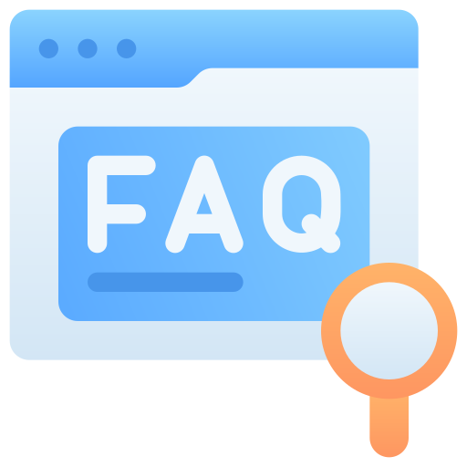 FAQ Generic gradient fill icon