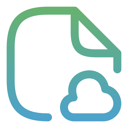 documento Generic gradient outline icono