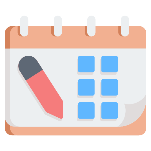 calendario Generic color fill icono