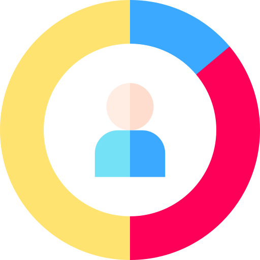 demografie Basic Straight Flat icoon