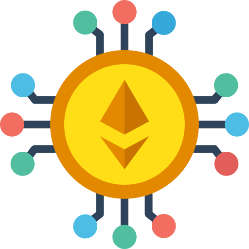 Cryptocurrency Generic color fill icon