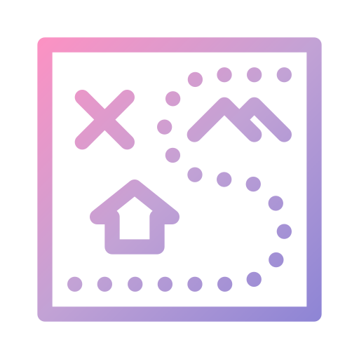 지도 Generic gradient outline icon