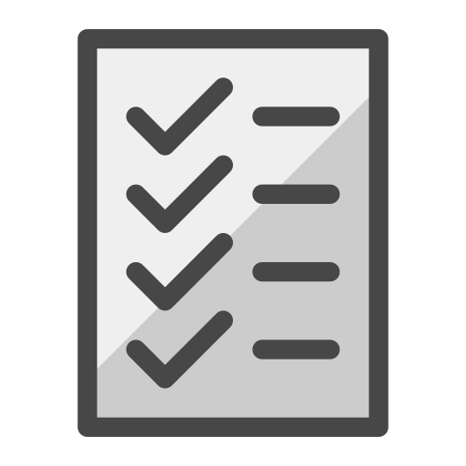 List Generic color lineal-color icon