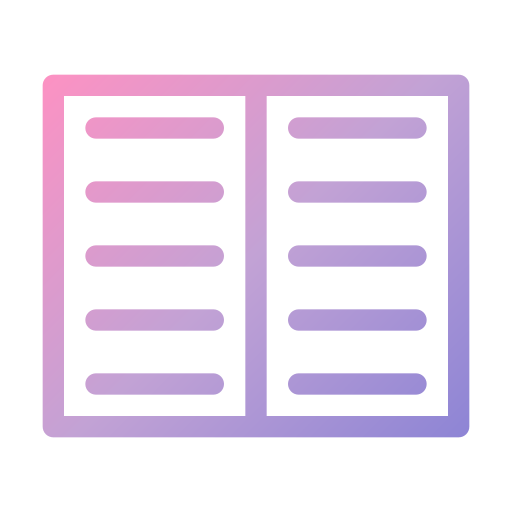 Book Generic gradient outline icon