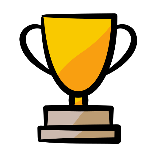 trofeo Generic color hand-drawn icona