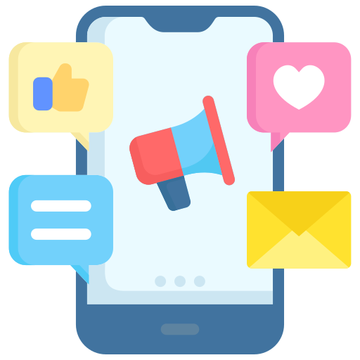 Mobile marketing Generic color fill icon