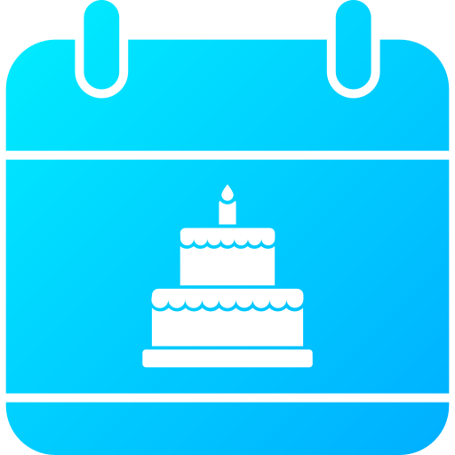 urodziny Generic gradient fill ikona
