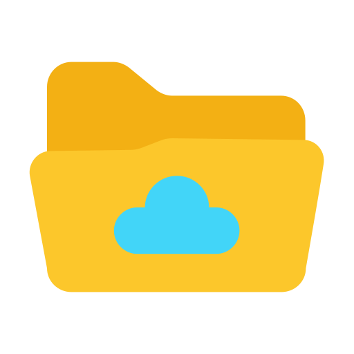 folder w chmurze Generic color fill ikona