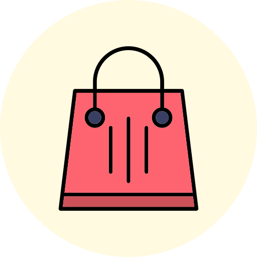 ショッピングバッグ Generic color lineal-color icon
