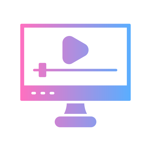 aplicación de transmisión de televisión Generic gradient fill icono