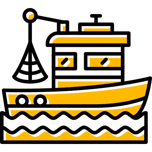Рыбацкая лодка Generic color lineal-color иконка