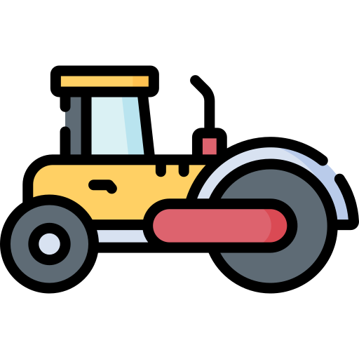 Road roller Special Lineal color icon