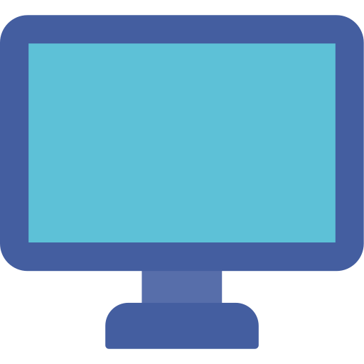 monitor Generic color fill icono