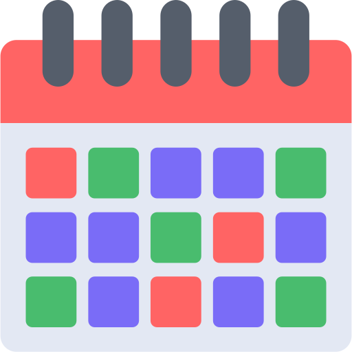 calendario Generic color fill icono
