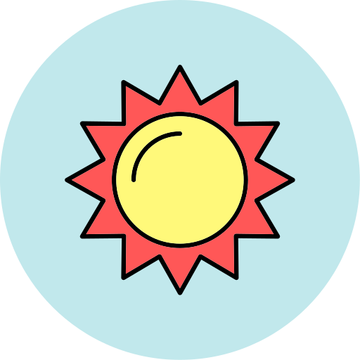 太陽 Generic color lineal-color icon