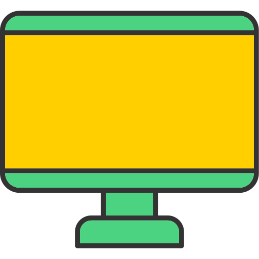 monitor Generic color lineal-color icoon
