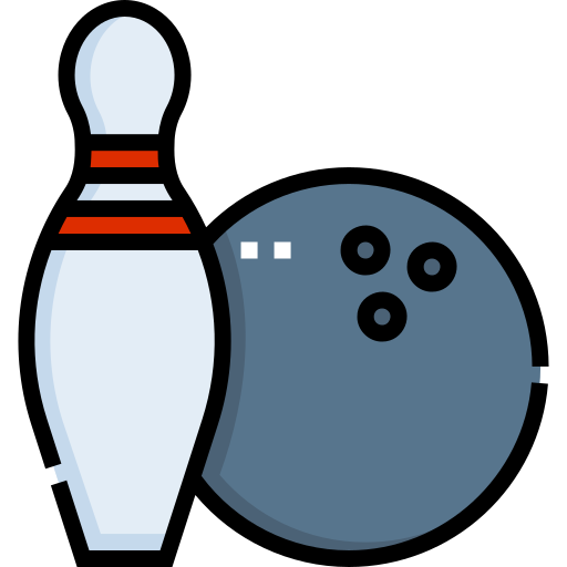 bowling Detailed Straight Lineal color icon