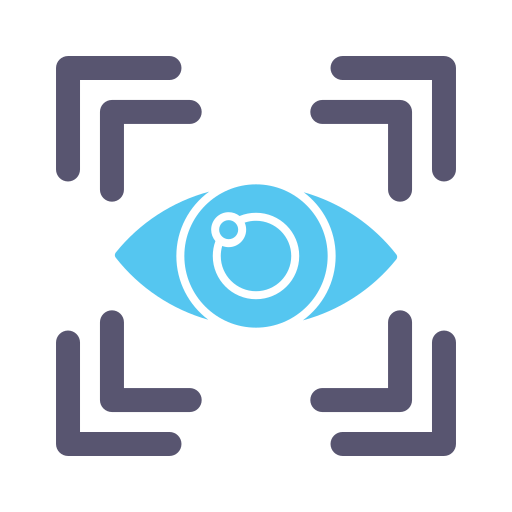eye scan Generic color fill icon