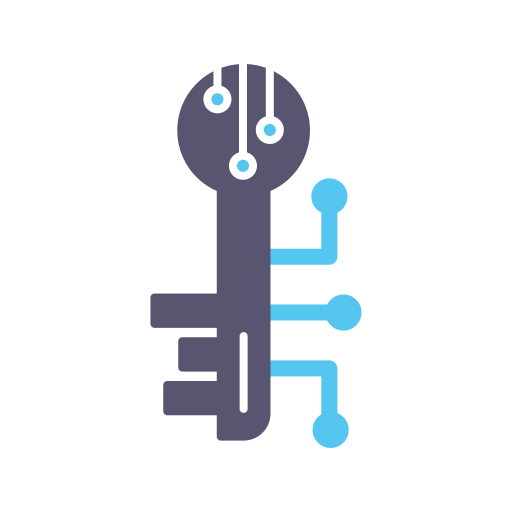 elektronischer schlüssel Generic color fill icon