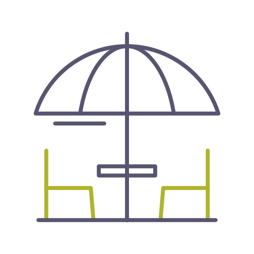 Umbrella Generic color outline icon