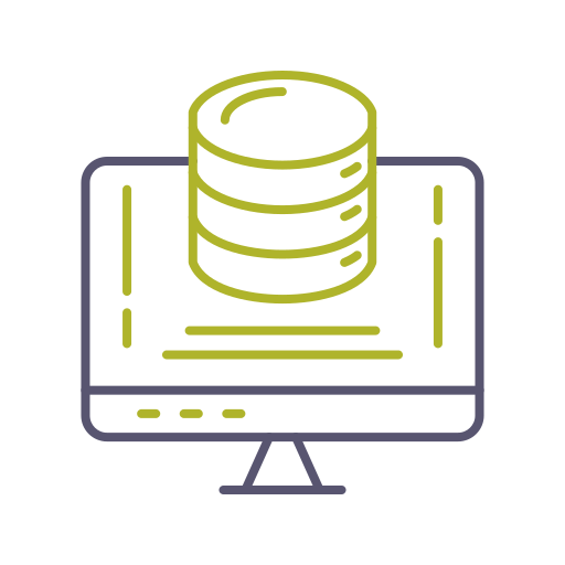 almacenamiento de datos Generic color outline icono