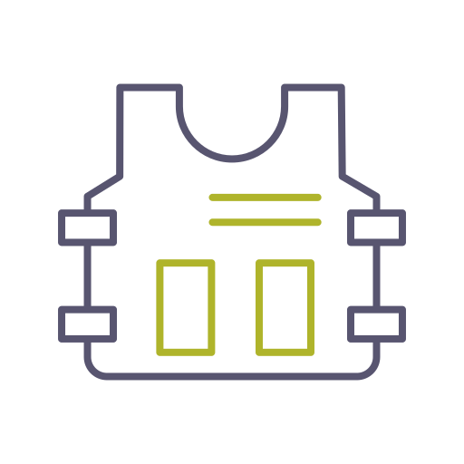 Police vest Generic color outline icon
