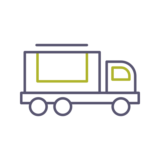 Cargo Truck Generic color outline icon