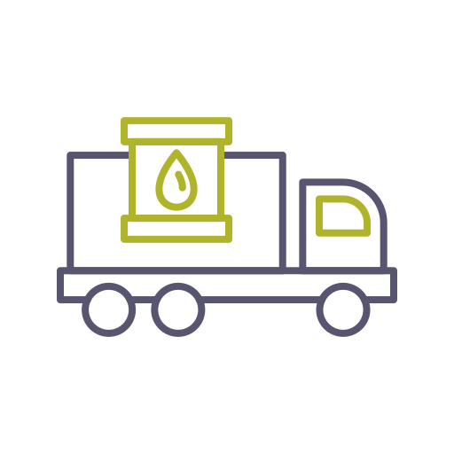 연료 트럭 Generic color outline icon