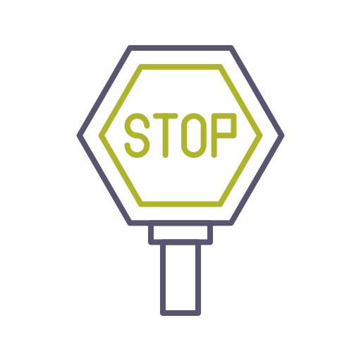 panneau stop Generic color outline Icône