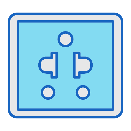 Power Socket Generic color lineal-color icon