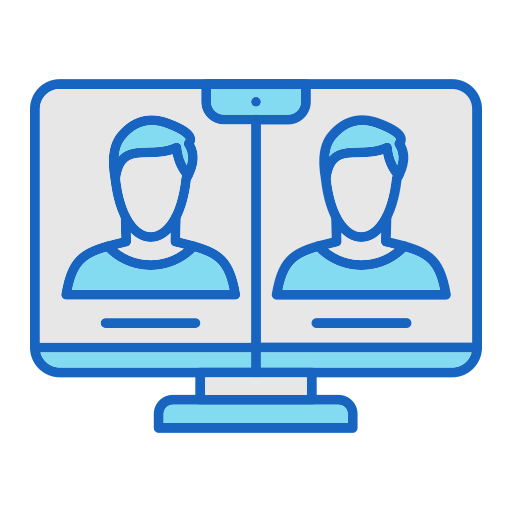 Online meeting Generic color lineal-color icon