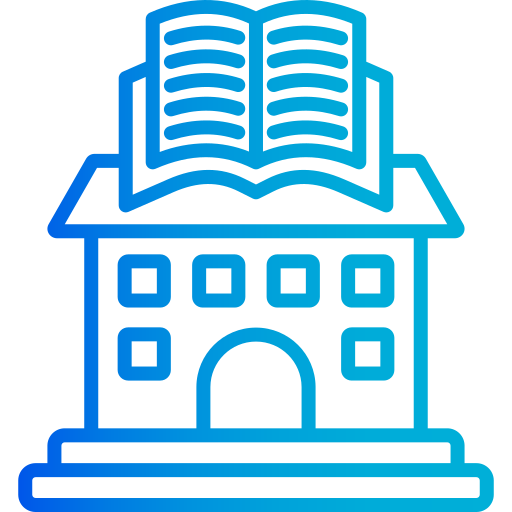 public library Generic gradient outline icon