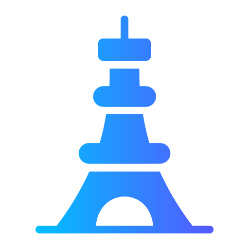 Eiffel Generic gradient fill icon