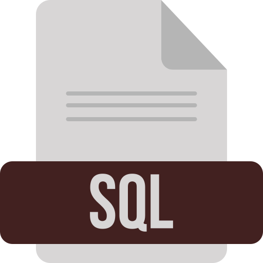 sql 파일 Generic color fill icon