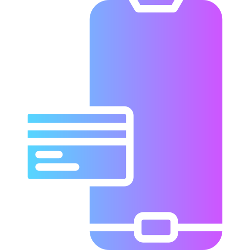 Mobile payment Generic gradient fill icon