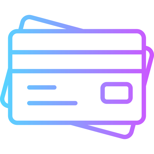 cartão de crédito Generic gradient outline Ícone