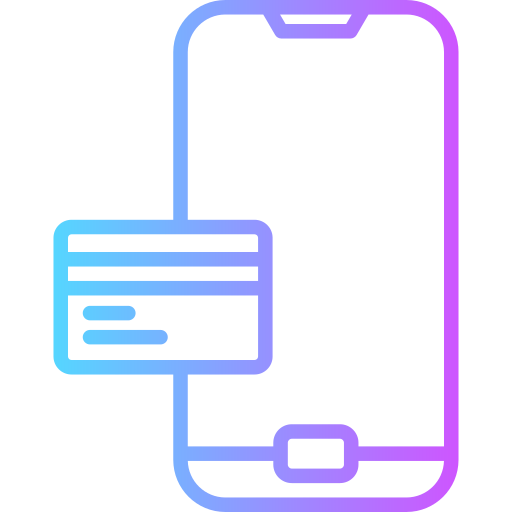 płatności mobilne Generic gradient outline ikona