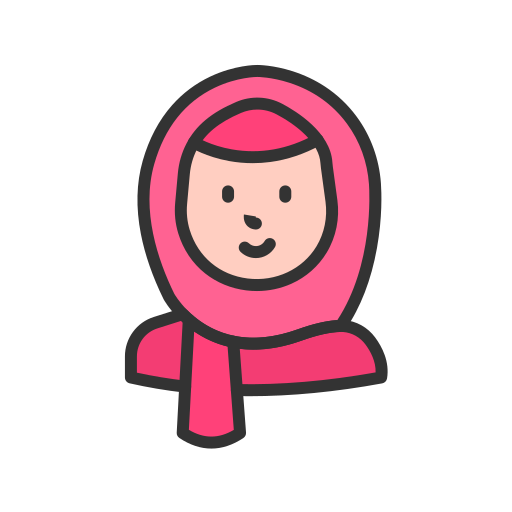 Hijab Generic color lineal-color icon