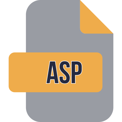 aspファイル Generic color fill icon